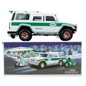 Hess sport utility vehicle and motorcycles